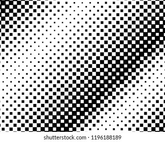 Abstract geometric pattern with squares of the same scale. Design element for web banners, posters, cards, wallpapers, backdrops, panels Black and white color Vector illustration