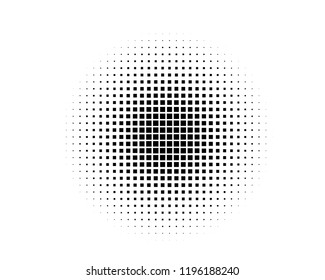 Abstract geometric pattern with squares of the same scale. Design element for web banners, posters, cards, wallpapers, backdrops, panels Black and white color Vector illustration
