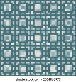 Abstract geometric pattern of squares. Seamless mosaic and tile. Vector illustration