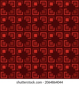 Abstract geometric pattern of squares. Seamless mosaic and tile. Vector illustration