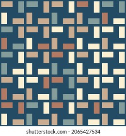 Resumen del patrón geométrico de los cuadrados. Mosaico y baldosa sin incandescencias. Ilustración del vector