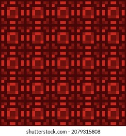 Abstract geometric pattern of squares. Seamless mosaic and tile. Vector illustration