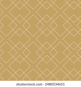 Patrón geométrico Abstractas con cuadrados, rayas, líneas. Fondo de Vector inconsútil. Adorno blanco y dorado. Diseño gráfico moderno.