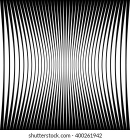 Abstract geometric pattern with squeezed-compressed distortion effect. Deformed vertical lines backdrop.