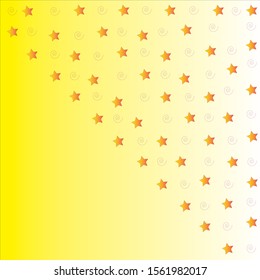 abstract geometric pattern with stars on yellow background