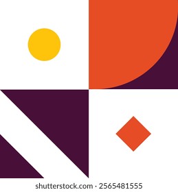 Abstract Geometric Pattern Stickers Illustration