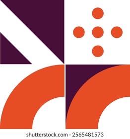 Abstract Geometric Pattern Stickers Illustration