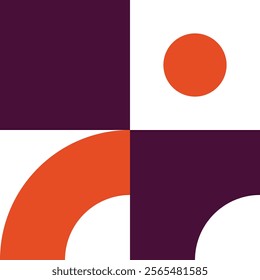 Abstract Geometric Pattern Stickers Illustration