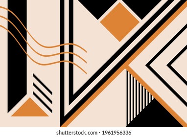 Abstract geometric pattern. Stripe print design. Vector simple line design background.