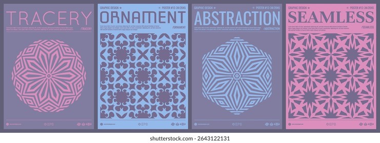 Abstract geometric pattern. Striped circular and hexagonal figures with optical illusion. Emblem or geometric shape. Sphere. Cover design template. Vector for brochure, presentation, flyer or banner.