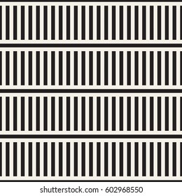 Abstract Geometric Pattern With Stripes Lattice. Seamless Vector Background. Monochrome Stylish Texture.
