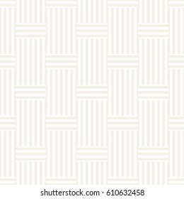 Abstract Geometric Pattern With Stripes Lattice. Subtle Seamless Vector Background