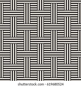 Abstract Geometric Pattern With Stripes Lattice. Seamless Vector Background