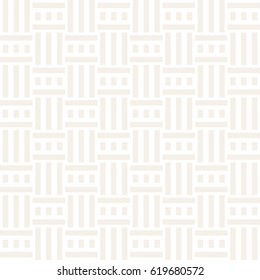 Abstract Geometric Pattern With Stripes Lattice. Subtle Seamless Vector Background