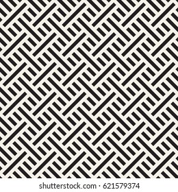 Abstract Geometric Pattern With Stripes Lattice. Seamless Vector Background