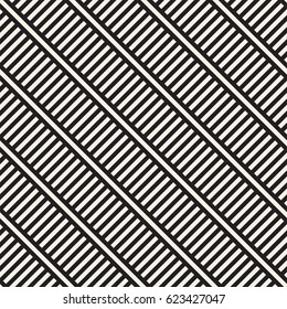 Abstract Geometric Pattern With Stripes Lattice. Seamless Vector Background. Monochrome Stylish Texture.