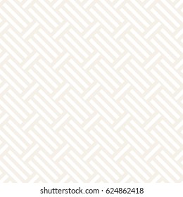 Abstract Geometric Pattern With Stripes Lattice. Subtle Seamless Vector Background. Monochrome Stylish Texture.