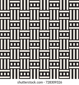 Abstract Geometric Pattern With Stripes Lattice. Seamless Vector Background