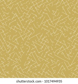 Abstract geometric pattern with stripes, lines. Seamless vector stylish background. gold and white lattice texture.