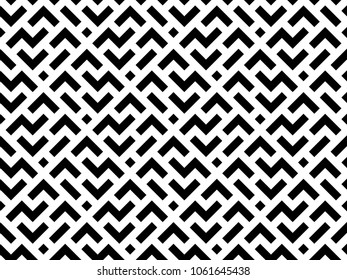 Patrón geométrico abstracto con rayas, líneas. Fondo vectorial transparente. El adorno blanco y negro. Diseño gráfico simple de letrinas