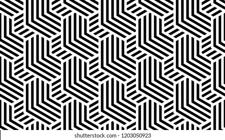 Abstract Geometric Pattern Stripes Lines Seamless Stock Vector (Royalty ...