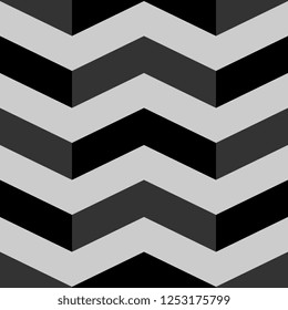 Abstract geometric pattern with stripes lines. Trendy seamless vector background. Black and white texture.