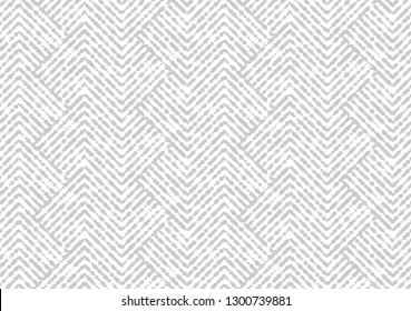 Abstraktes geometrisches Muster mit Streifen, Linien. Nahtloser Vektorhintergrund. Weiße und graue Ornamente. Einfaches Gitterdesign.