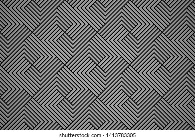 Abstract geometric pattern with stripes, lines. Seamless vector background. Black ornament. Simple lattice graphic design