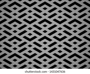 Abstract geometric pattern with stripes, lines. Seamless vector background. Black ornament. Simple lattice graphic design