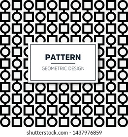 Abstract geometric pattern with stripes, lines. A seamless vector background. Black and white texture.
