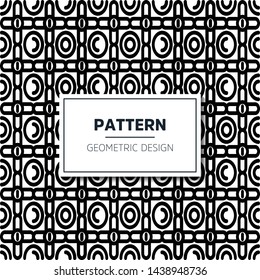 Abstract geometric pattern with stripes, lines. A seamless vector background. Black and white texture.