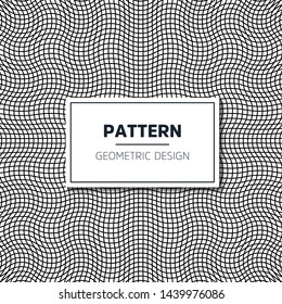 Abstract geometric pattern with stripes, lines. A seamless vector background. Black and white texture.