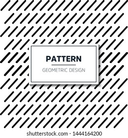 Abstract geometric pattern with stripes, lines. A seamless vector background. Black and white texture.