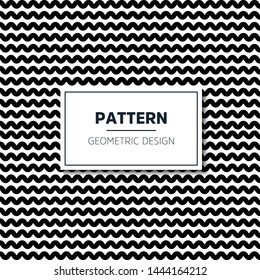 Abstract geometric pattern with stripes, lines. A seamless vector background. Black and white texture.