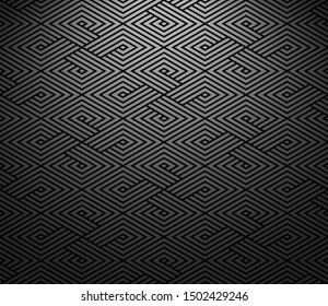 Abstract geometric pattern with stripes, lines. Seamless vector background. Black and grey ornament. Simple lattice graphic design