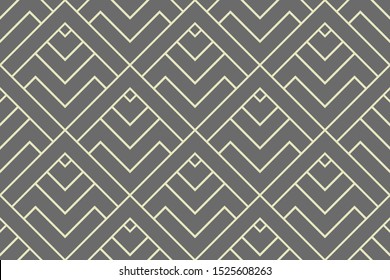 Abstract geometric pattern with stripes, lines. Seamless vector background. Grey ornament. Simple lattice graphic design