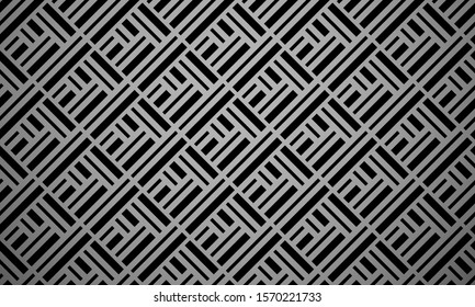 Abstract geometric pattern with stripes, lines. Seamless vector background. Black ornament. Simple lattice graphic design