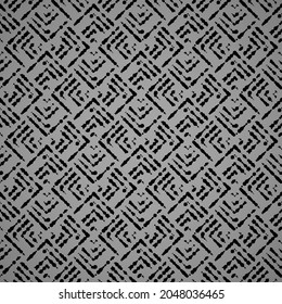 Resumen del patrón geométrico con rayas, líneas. Fondo vectorial impecable. Ornamento negro y gris. Diseño gráfico de letrinas simple