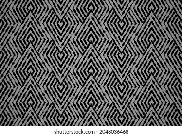 Abstract geometric pattern with stripes, lines. Seamless vector background. Black and gray ornament. Simple lattice graphic design
