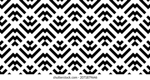 Resumen del patrón geométrico con rayas, líneas. Un fondo vectorial sin fisuras. Textura en blanco y negro.