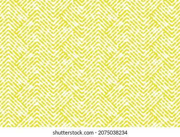 Abstract geometric pattern with stripes, lines. Seamless vector background. White and yellow ornament. Simple lattice graphic design