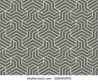 Abstract geometric pattern with stripes, lines. Seamless vector background. Gray ornament. Simple lattice graphic design