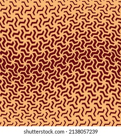 Abstract geometric pattern with stripes, lines. Seamless vector background. Gold and red ornament. Simple lattice graphic design