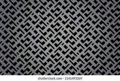 Abstract geometric pattern with stripes, lines. Seamless vector background. Black and gray ornament. Simple lattice graphic design