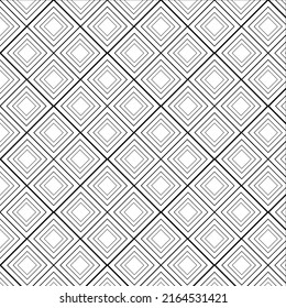 Abstract geometric pattern with stripes, lines. Black and white lattice texture.