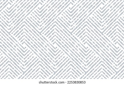 Abstract geometric pattern with stripes, lines. Seamless vector background. White and gray ornament. Simple lattice graphic design.