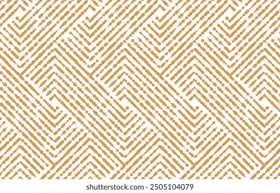 Abstract geometric pattern with stripes, lines. Seamless vector background. White and golden ornament. Simple lattice graphic design