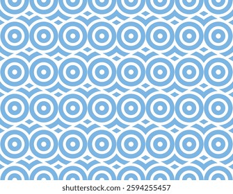 Abstract geometric pattern with stripes, lines. Seamless vector background. White and blue ornament. Simple lattice graphic design