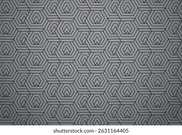 Abstract geometric pattern with stripes, lines. Seamless vector background. Gray and black ornament. Simple lattice graphic design