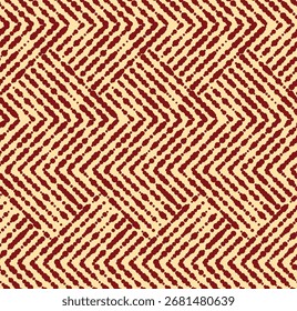 Abstractas patrón geométrico con rayas, líneas. Fondo de Vector sin fisuras. Adorno dorado y rojo. Diseño gráfico de celosía simple